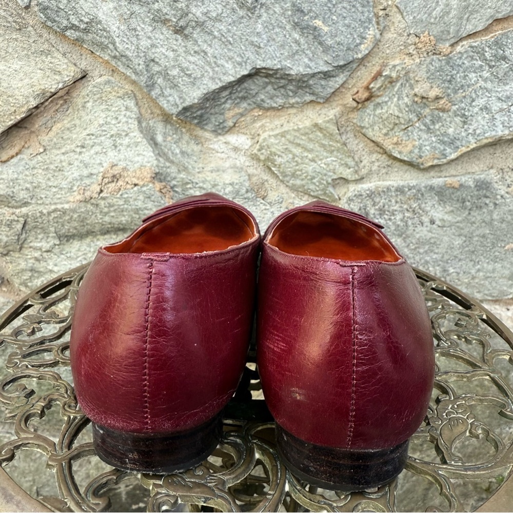 Miz Mooz Deep Red Leather Loafers - Picture 9 of 9